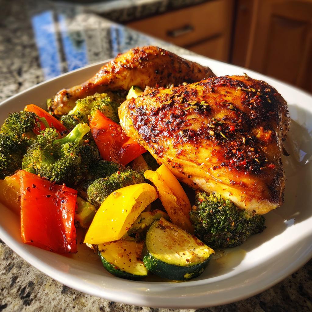 Air Fryer Chicken Breast Recipe with Vegetables - detail 1