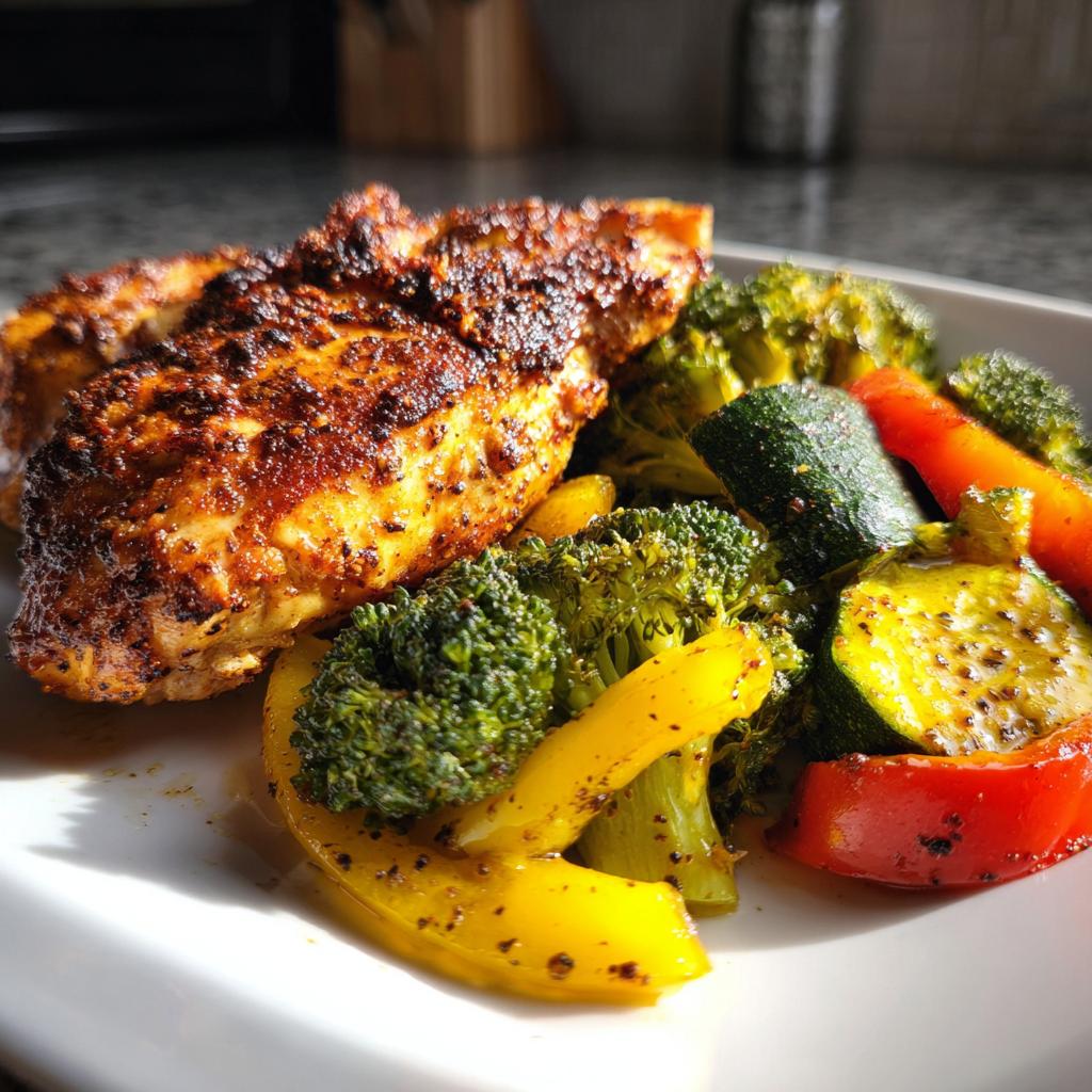 Air Fryer Chicken Breast Recipe with Vegetables - detail 3