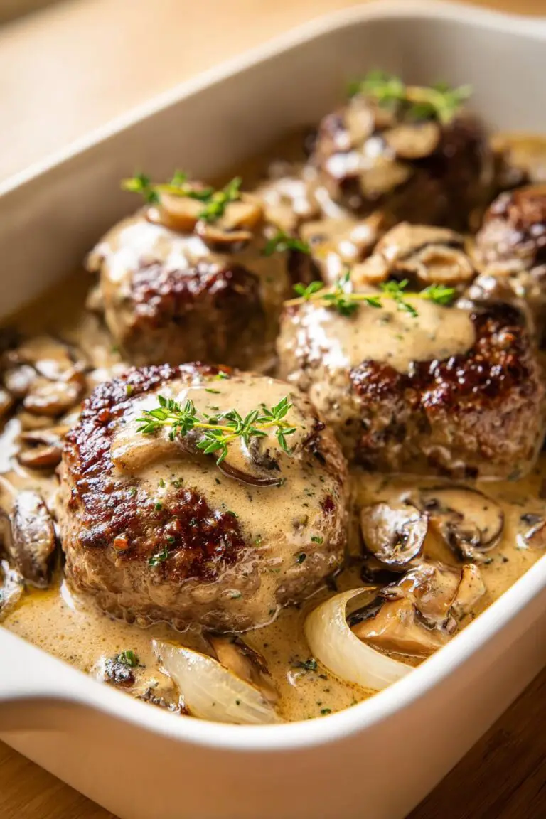 Amish Hamburger Steak Bake Recipe That’s Pure Comfort Food