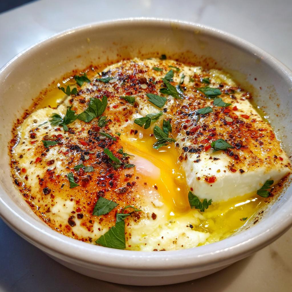 Baked Feta Eggs - detail 3