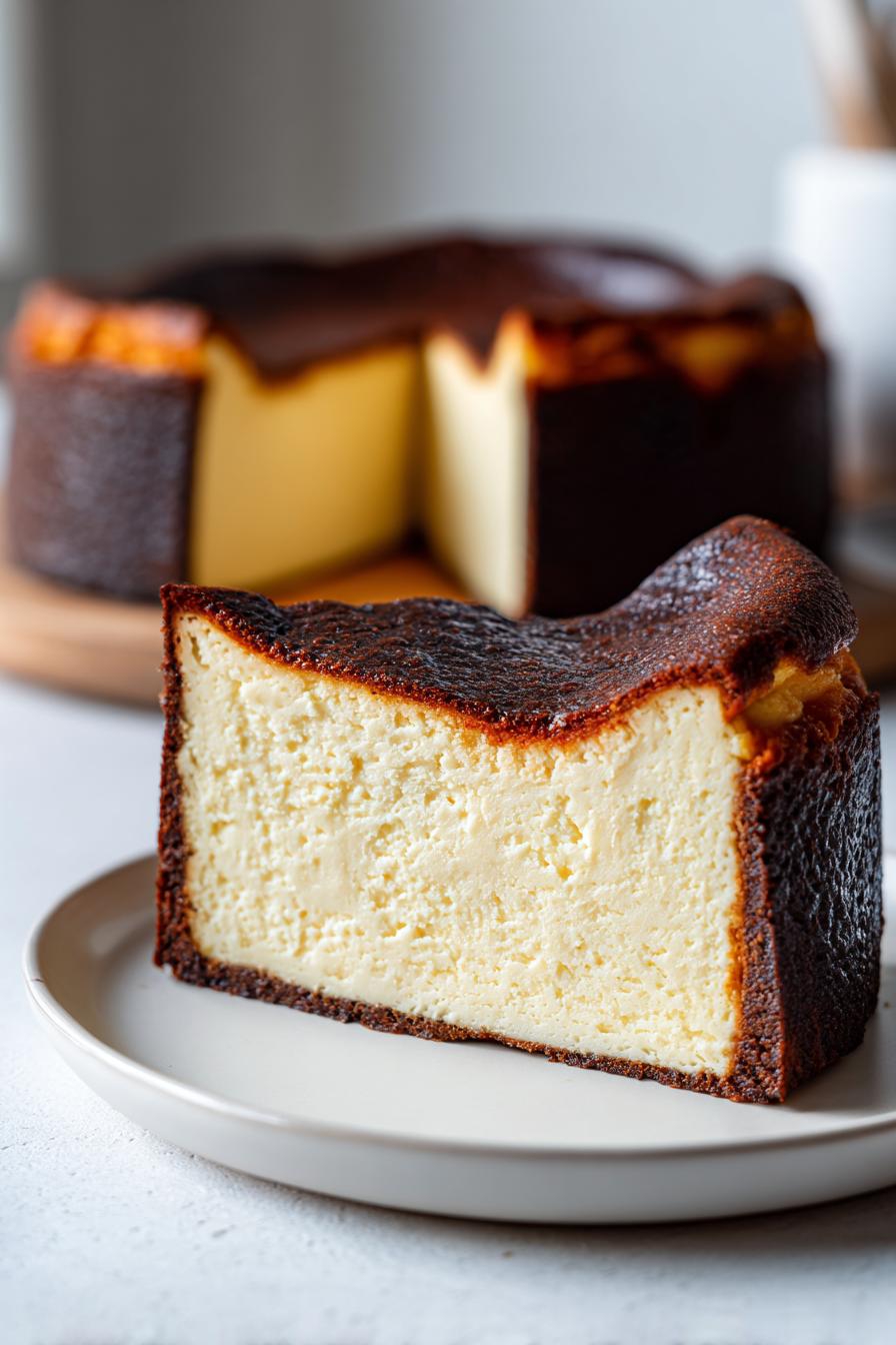 Burnt Basque Cheesecake That Fits Your Loaf Pan