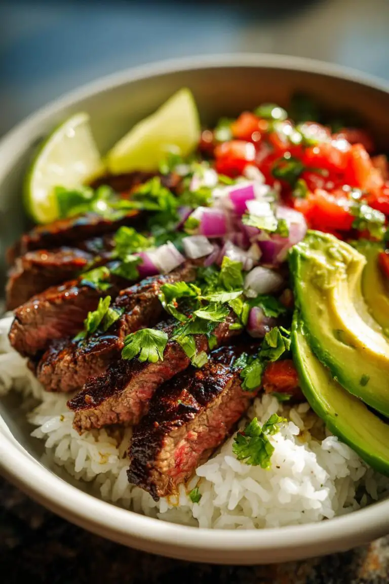 CILANTRO LIME STEAK BOWLS — Fresh, Zesty, and Totally Irresistible! 🍚