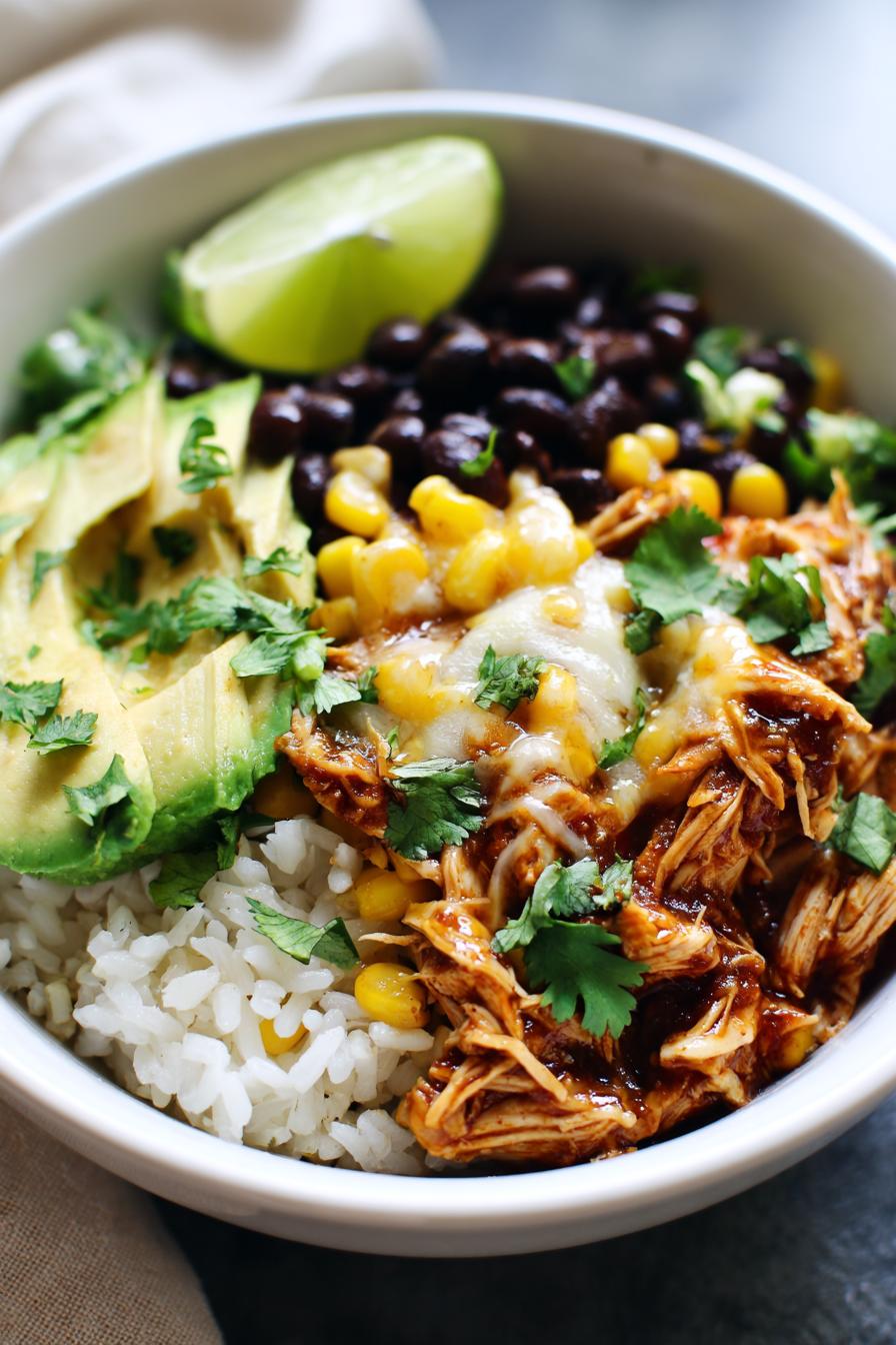Chicken Burrito Bowl (Slow cooker)