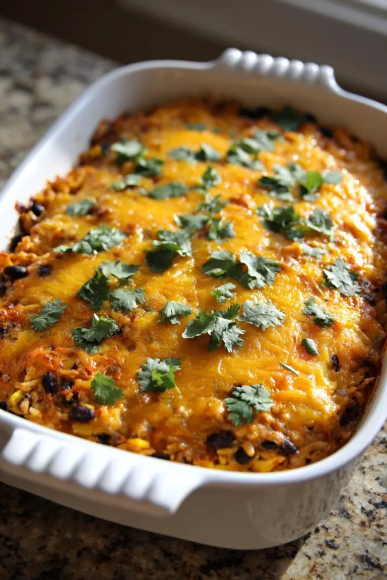 Chicken Burrito Casserole