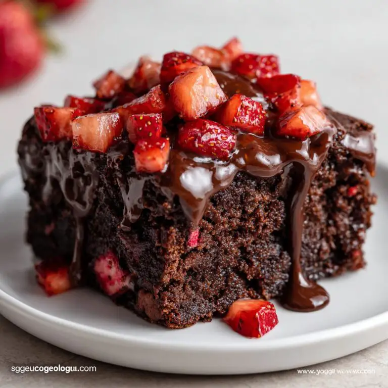 Chocolate Covered Strawberry Brownies