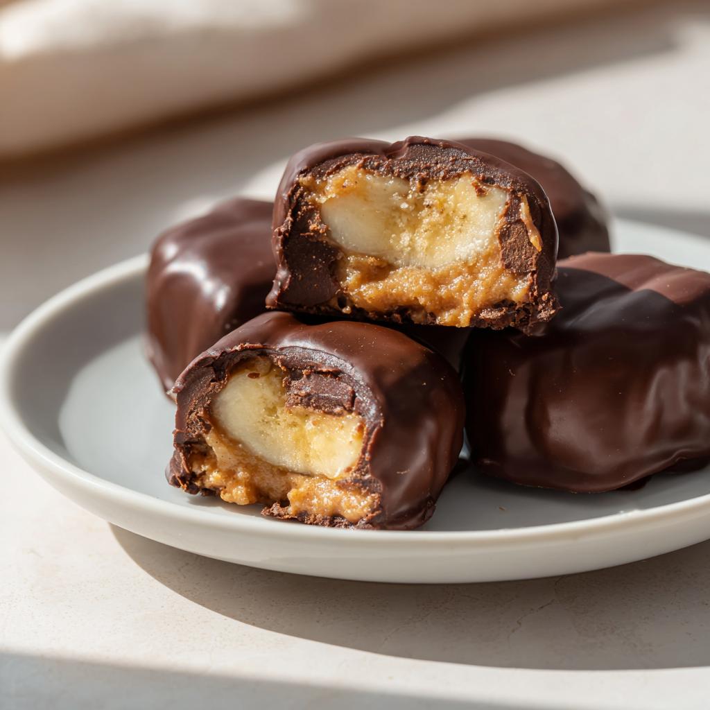 Chocolate Peanut Butter Banana Bites | Eating Bird Food - detail 1