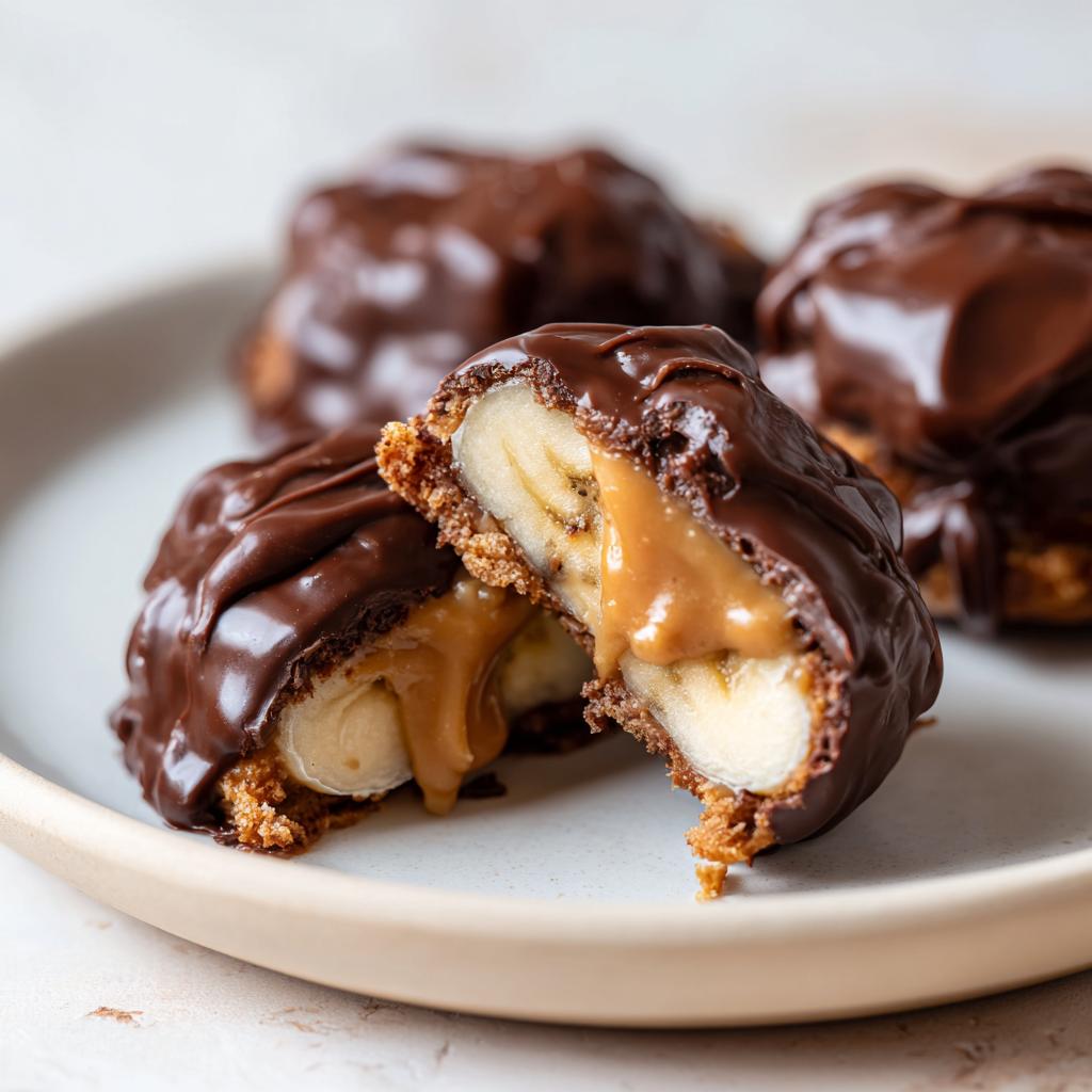 Chocolate Peanut Butter Banana Bites | Eating Bird Food - detail 2