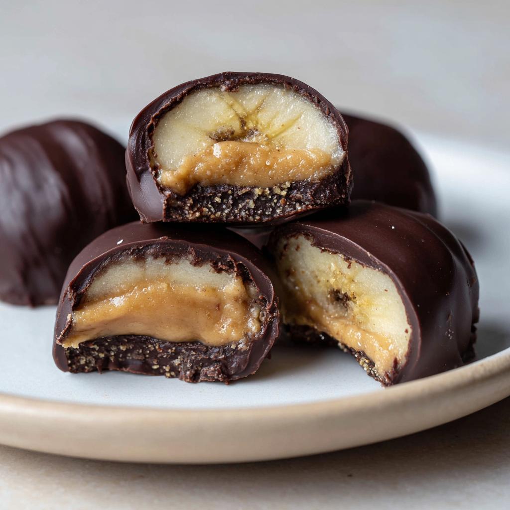 Chocolate Peanut Butter Banana Bites | Eating Bird Food - detail 3