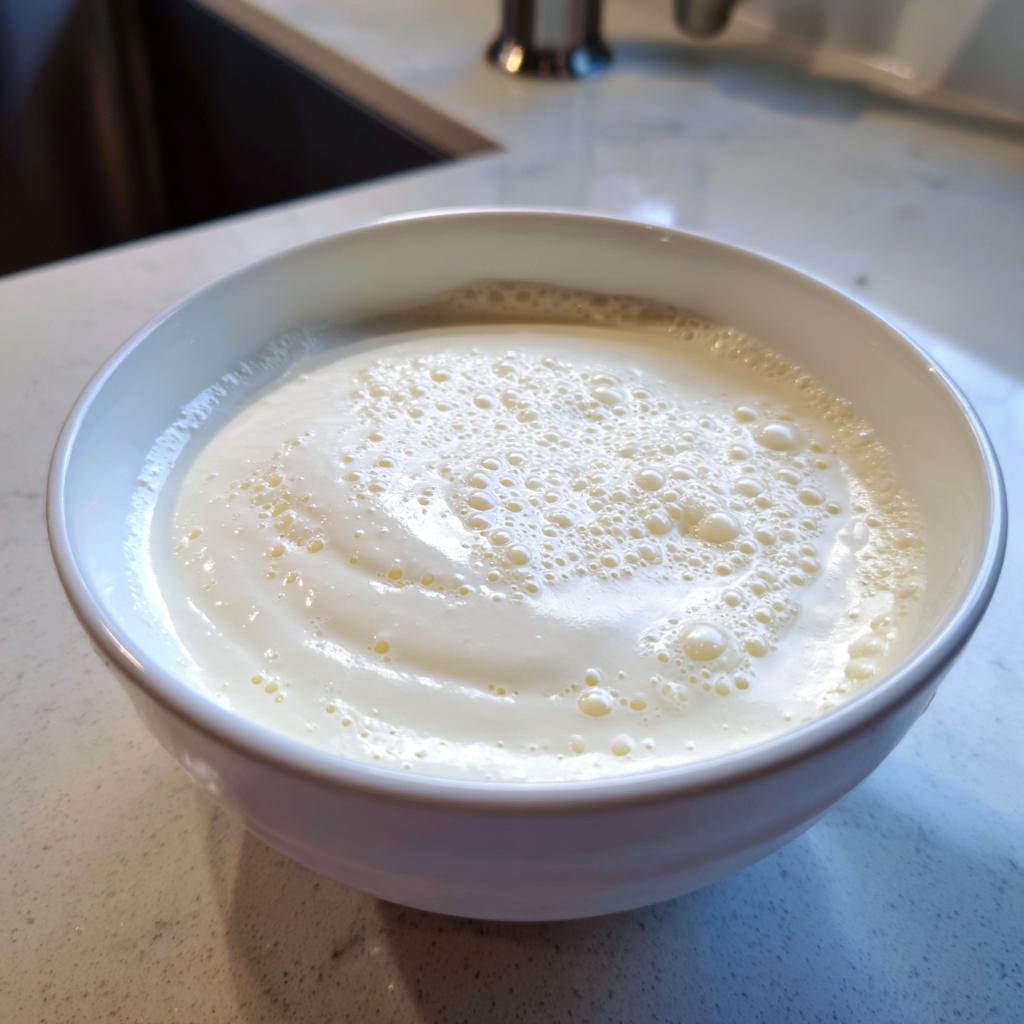 Cornstarch and Dish Soap Bubble Dough - detail 2