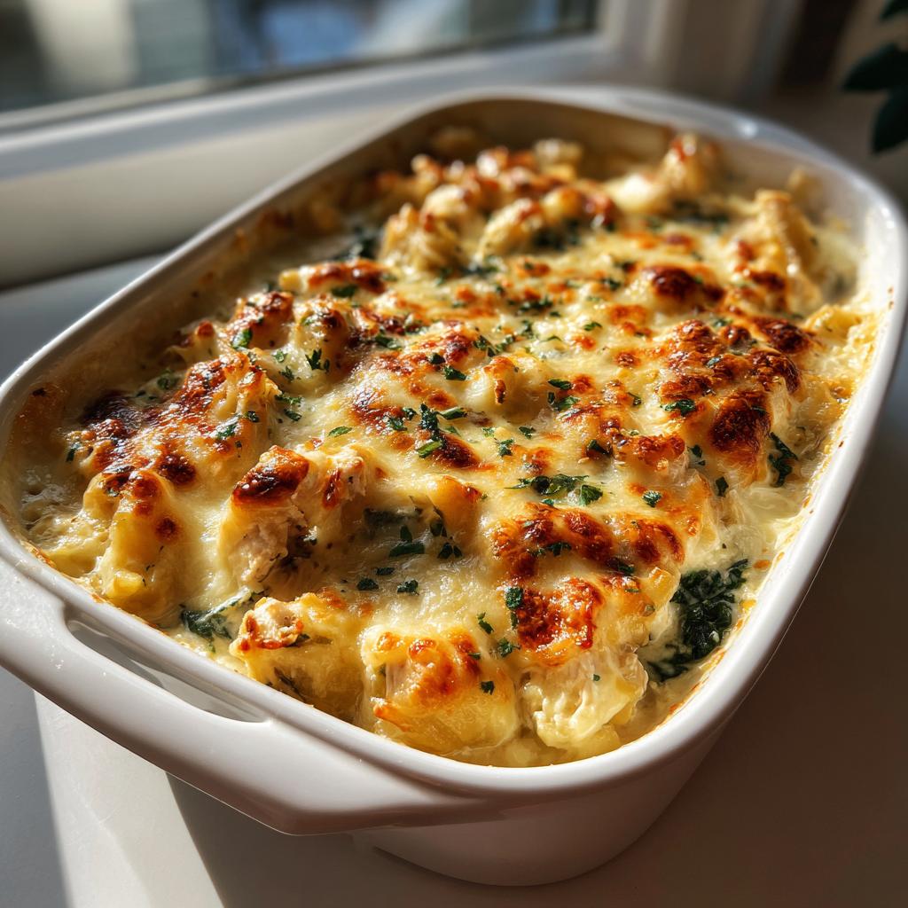 Creamy Low Carb Chicken Casserole - detail 1