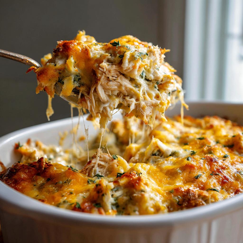 Creamy Low Carb Chicken Casserole - detail 3