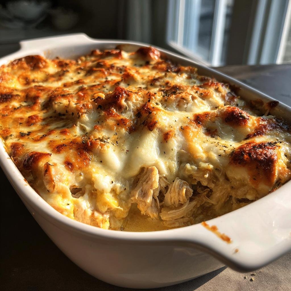 Creamy Low Carb Chicken Casserole - detail 4