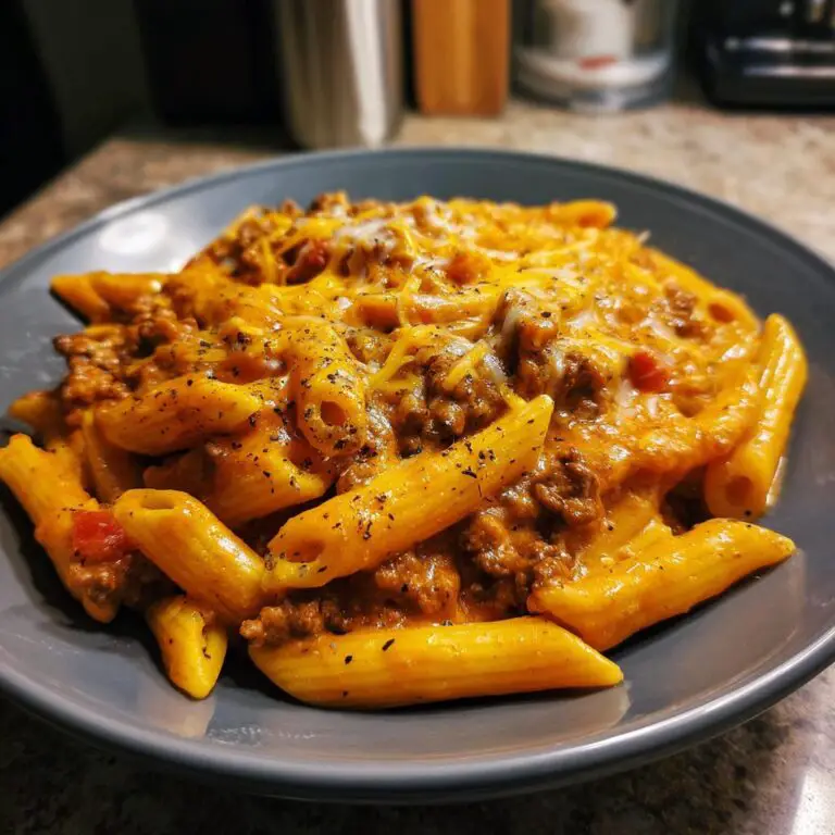 🌶️ Creamy Rotel Pasta with Ground Beef – Spicy Comfort Food