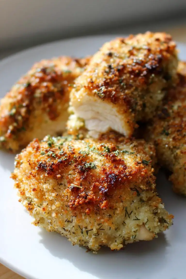 Crispy Dill Pickle Parmesan Chicken