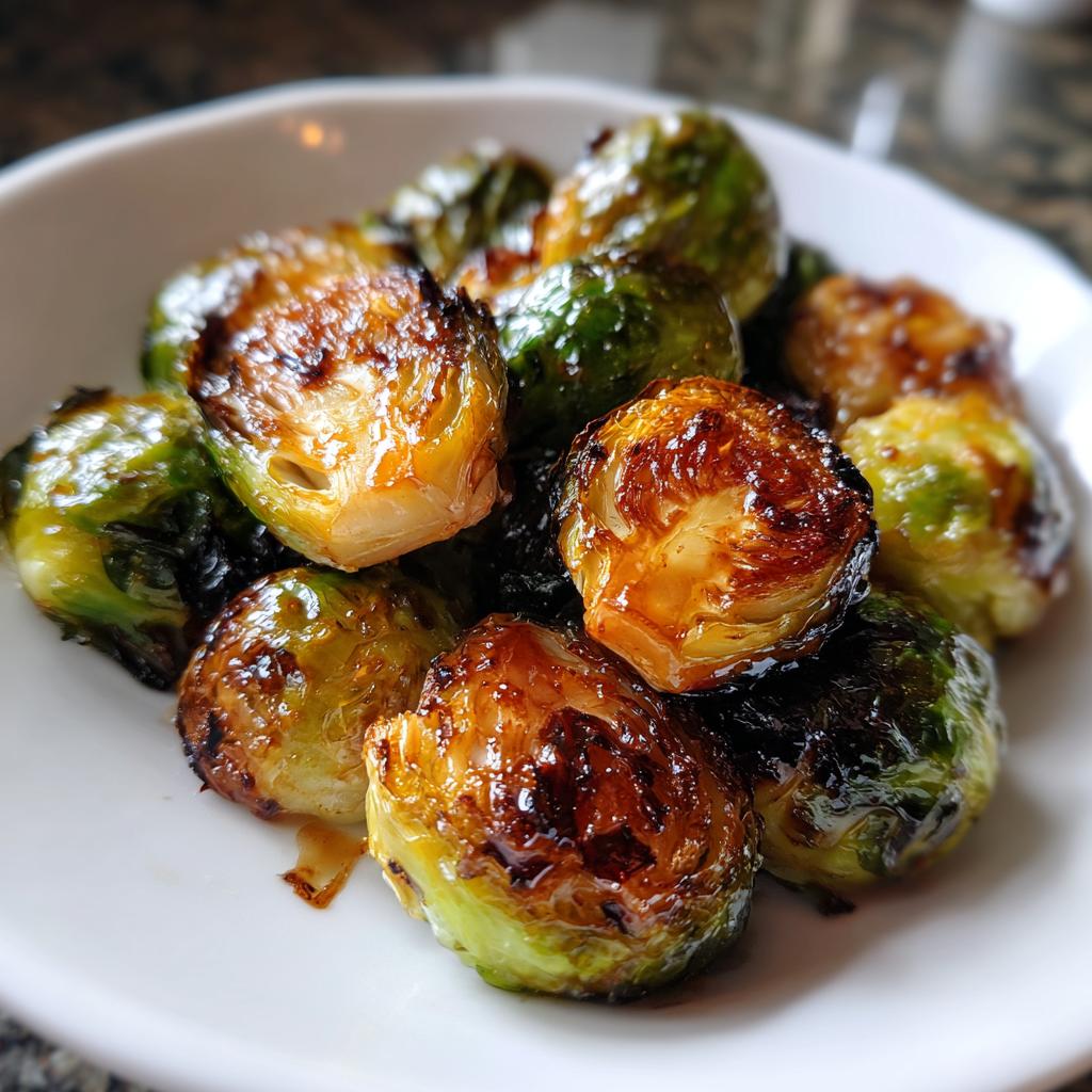 Crispy Honey Balsamic Brussels Sprouts - Easy & Healthy - detail 1