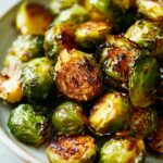 Crispy Honey Balsamic Brussels Sprouts - Easy & Healthy