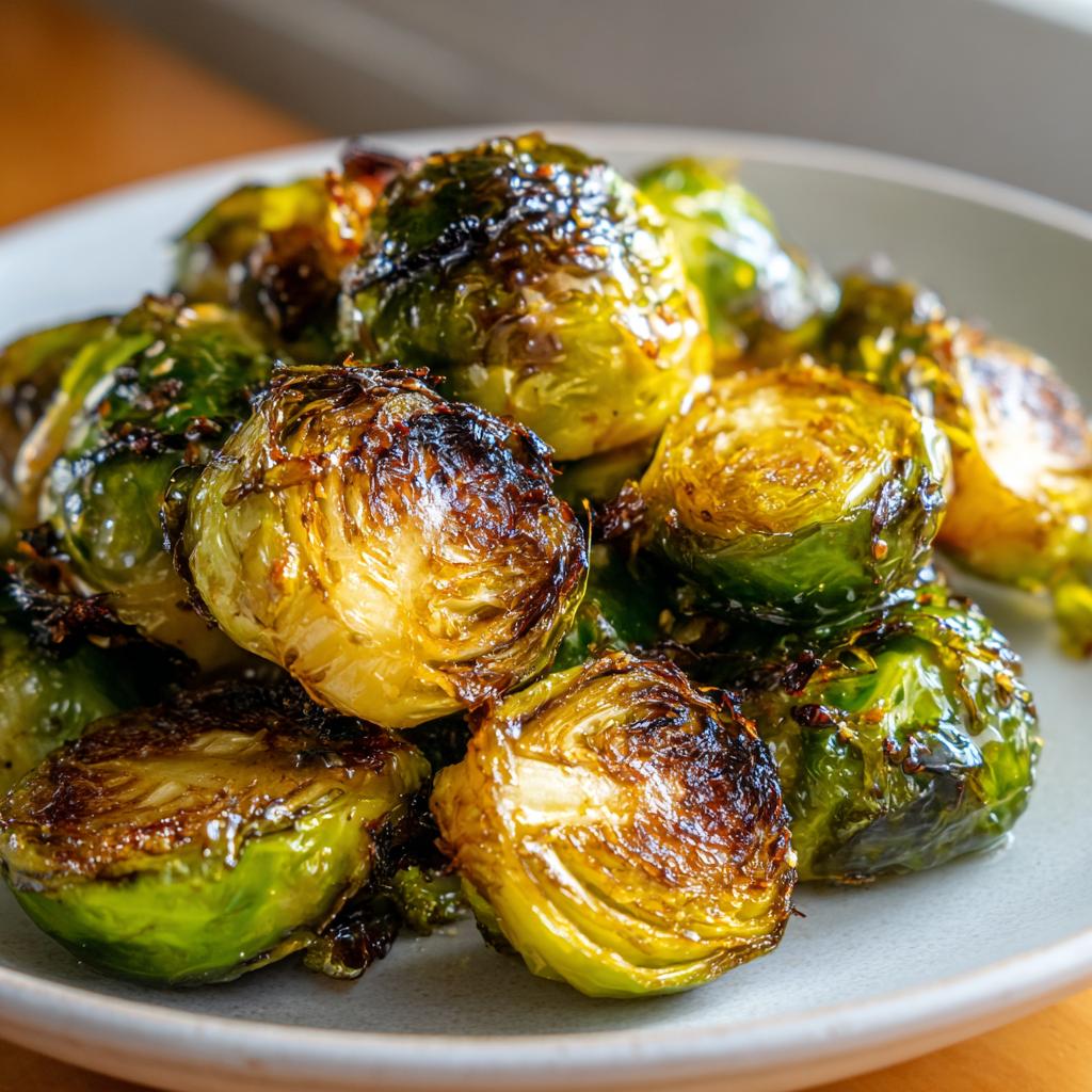 Crispy Honey Balsamic Brussels Sprouts - Easy & Healthy - detail 3