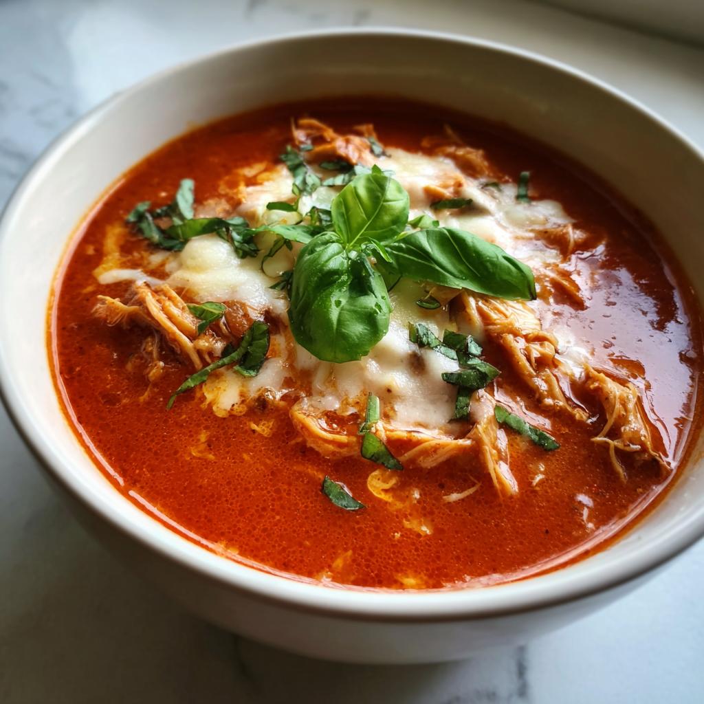 Crock Pot Creamy Chicken Parmesan Soup - detail 1