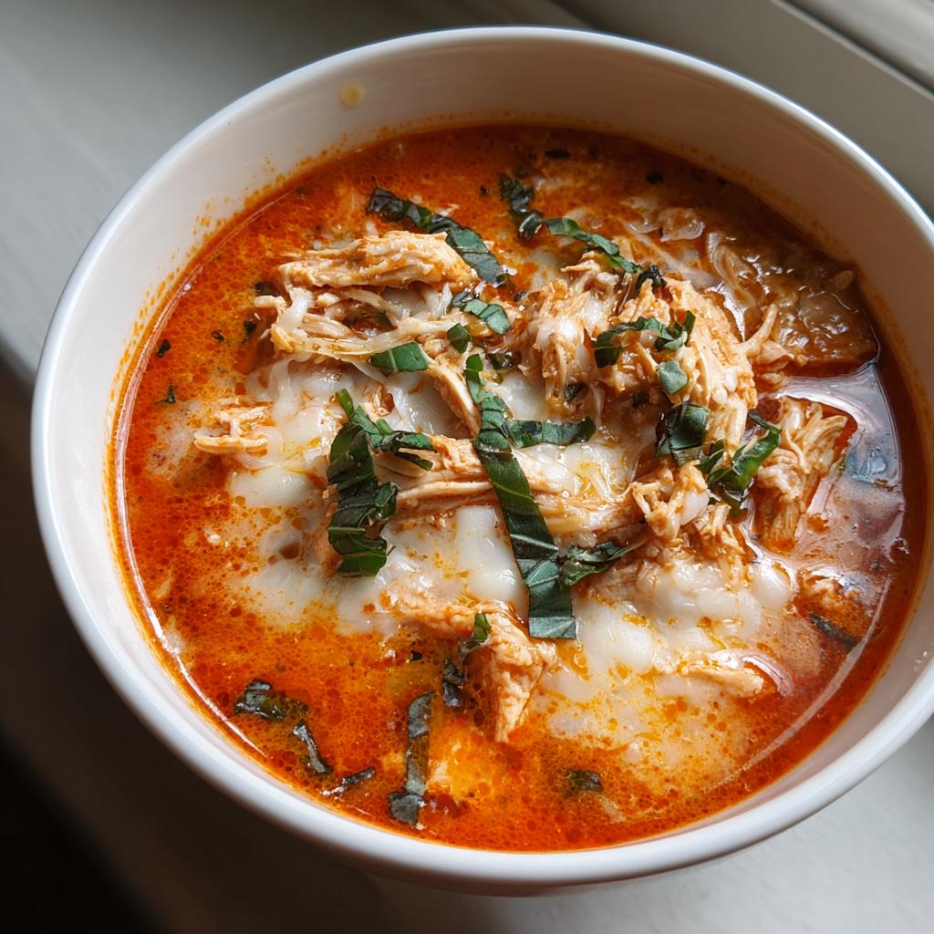 Crock Pot Creamy Chicken Parmesan Soup - detail 2