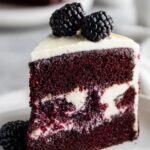 Decadent Blackberry Velvet Gothic Cake – Lush Cream Filling Inside