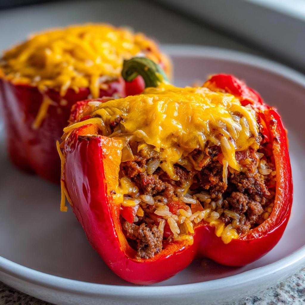 EASY STUFFED BELL PEPPERS - detail 2