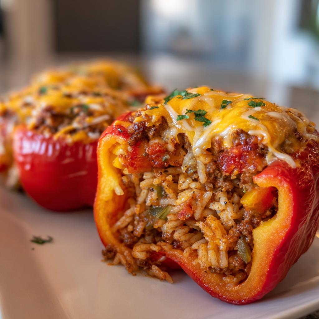 EASY STUFFED BELL PEPPERS - detail 3