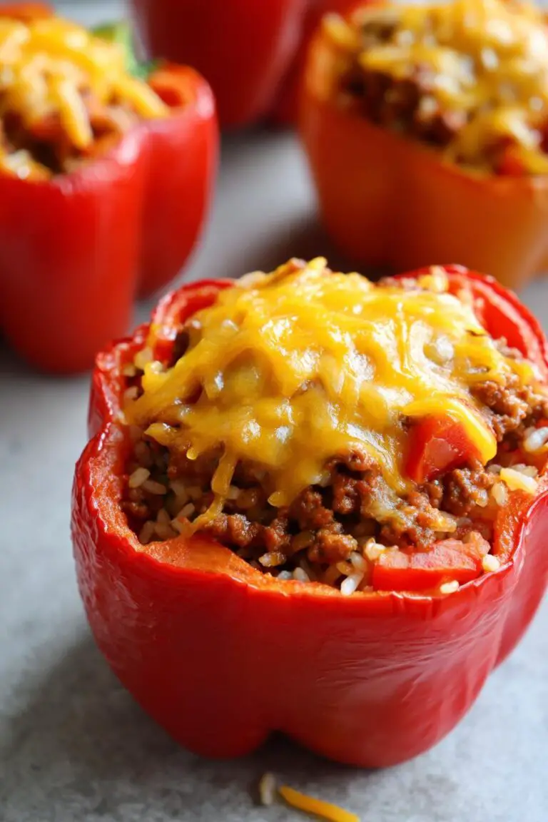 EASY STUFFED BELL PEPPERS
