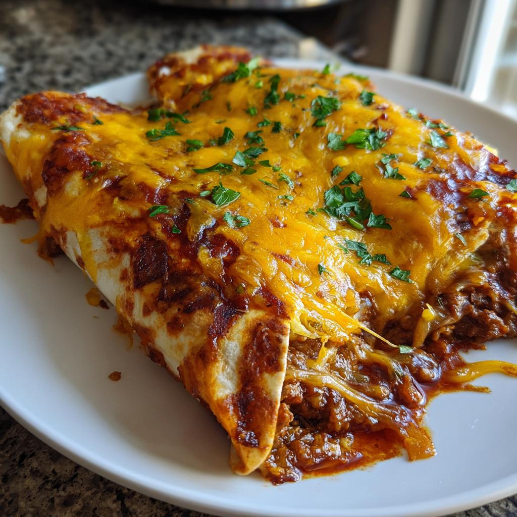 Easy Cheesy Ground Beef Enchiladas - One-Pan Family Favorite! - detail 1