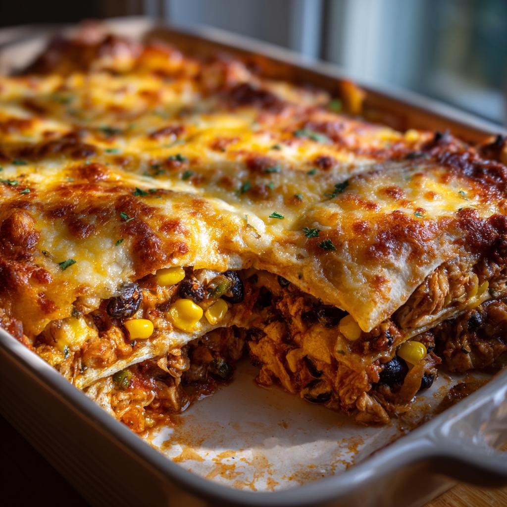 Easy Chicken Burrito Casserole - detail 2