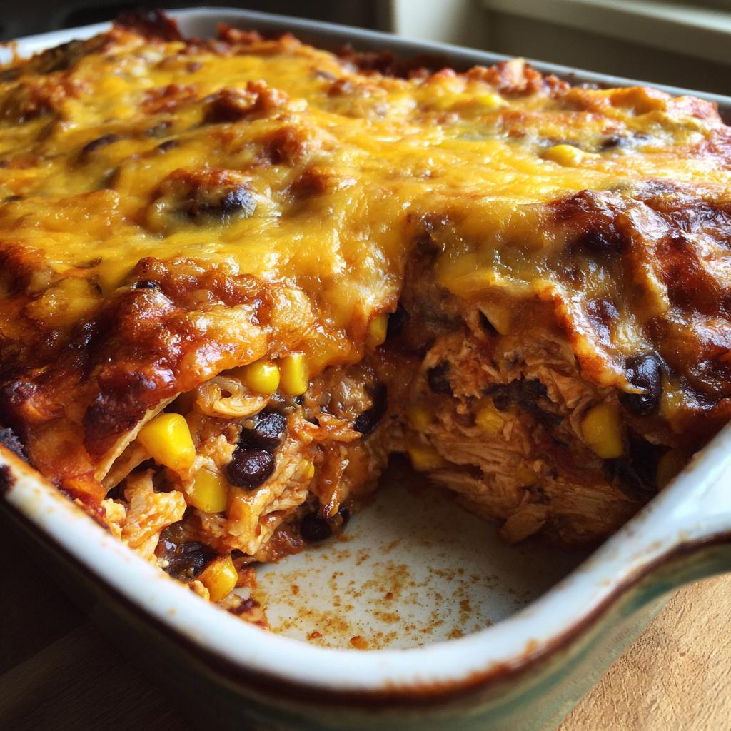 Easy Chicken Burrito Casserole - detail 4
