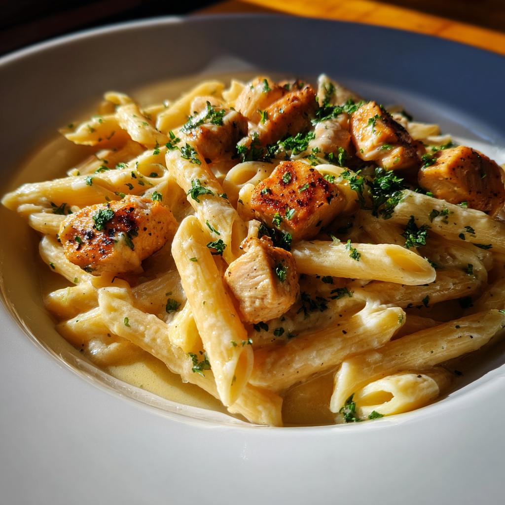 Easy Garlic Parmesan Chicken Pasta Recipe for a Healthy Dinner - detail 1