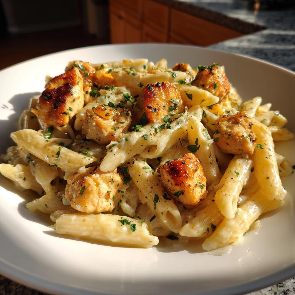 Easy Garlic Parmesan Chicken Pasta Recipe for a Healthy Dinner - detail 3