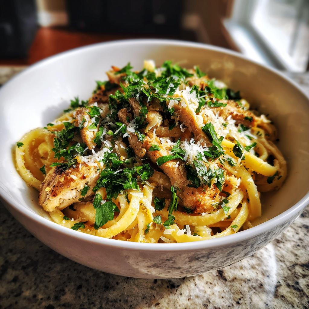 Easy Garlic Parmesan Chicken Pasta Recipe for a Healthy Dinner - detail 4