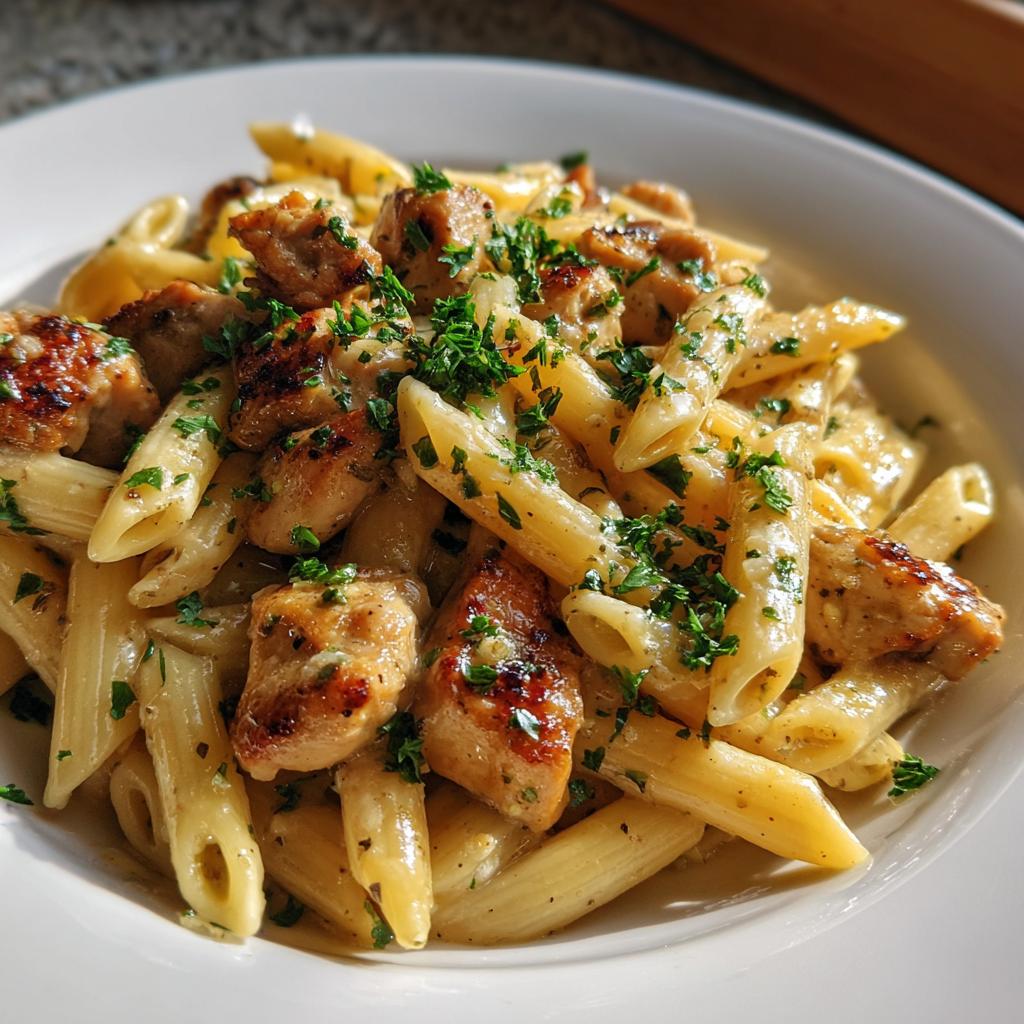 Easy Garlic Parmesan Chicken Pasta Recipe for a Healthy Dinner - detail 4