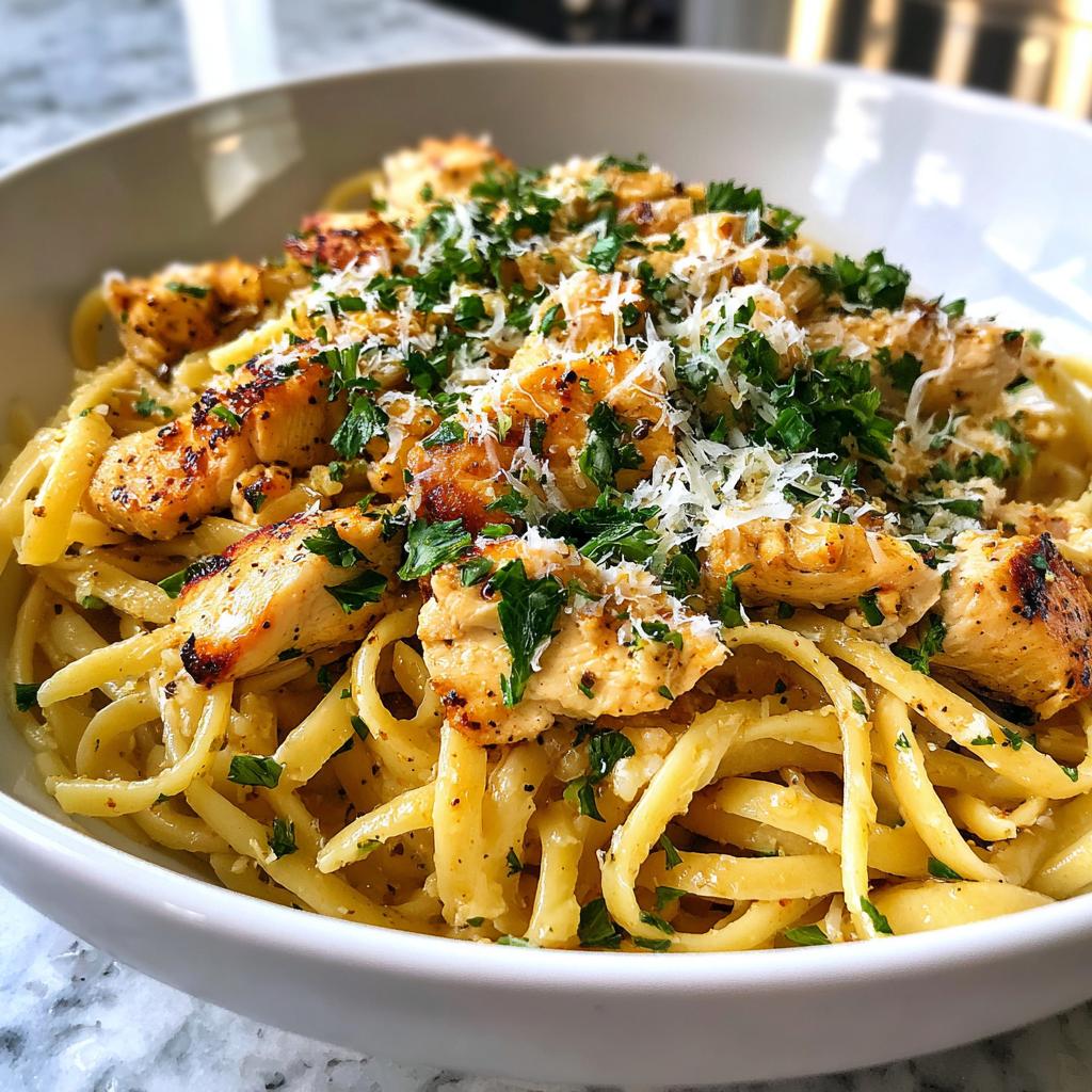 Easy Garlic Parmesan Chicken Pasta Recipe for a Healthy Dinner