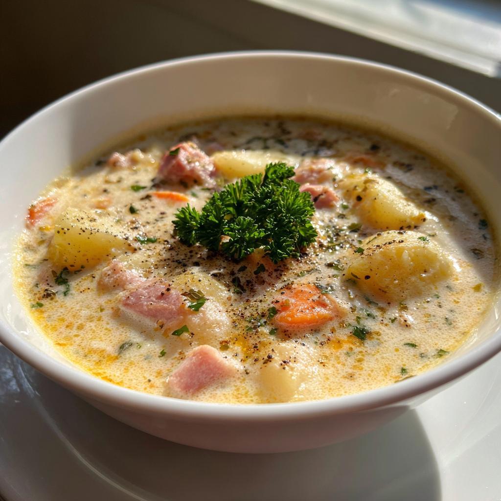 Easy One Pot Ham and Potato Soup - detail 1