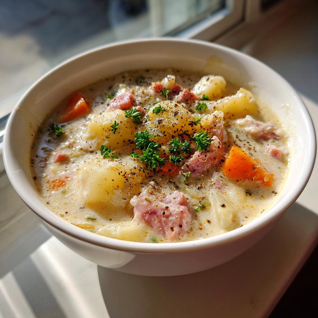 Easy One Pot Ham and Potato Soup - detail 3