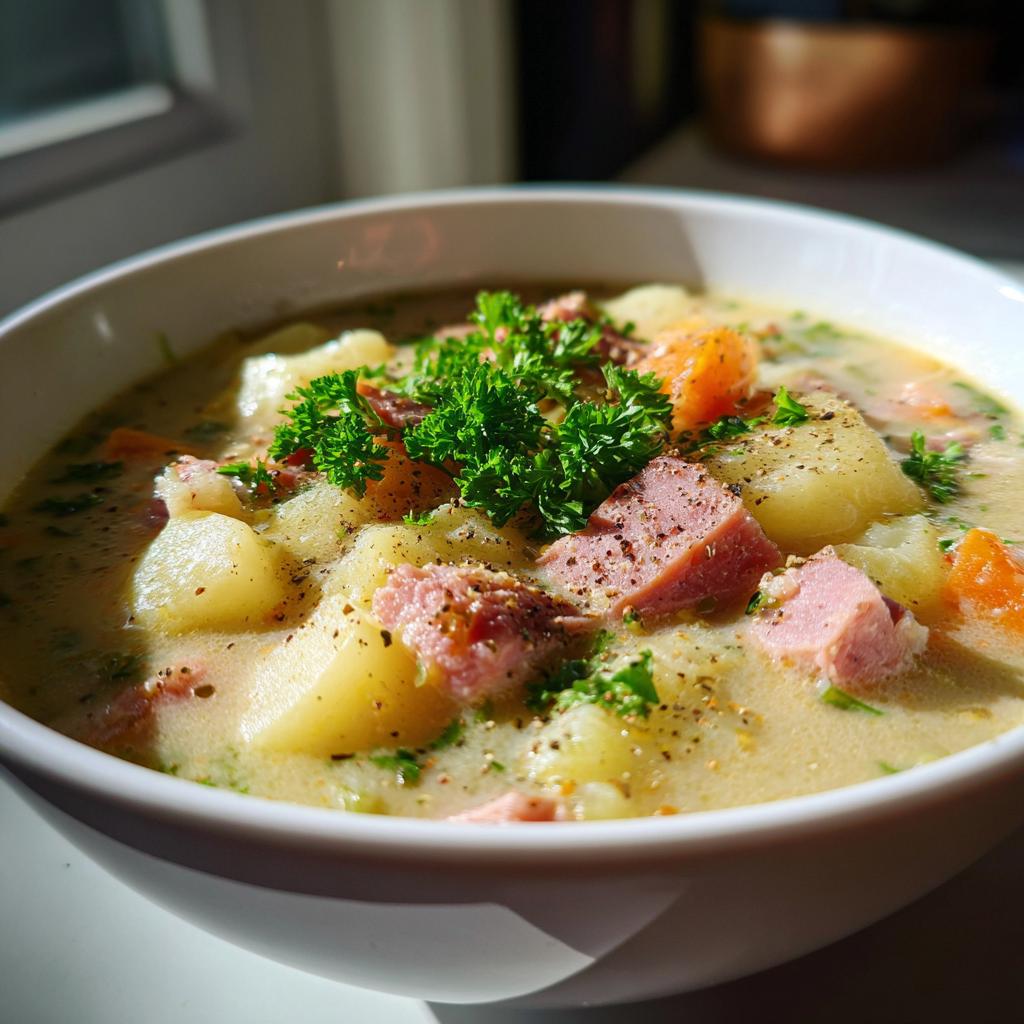 Easy One Pot Ham and Potato Soup - detail 4