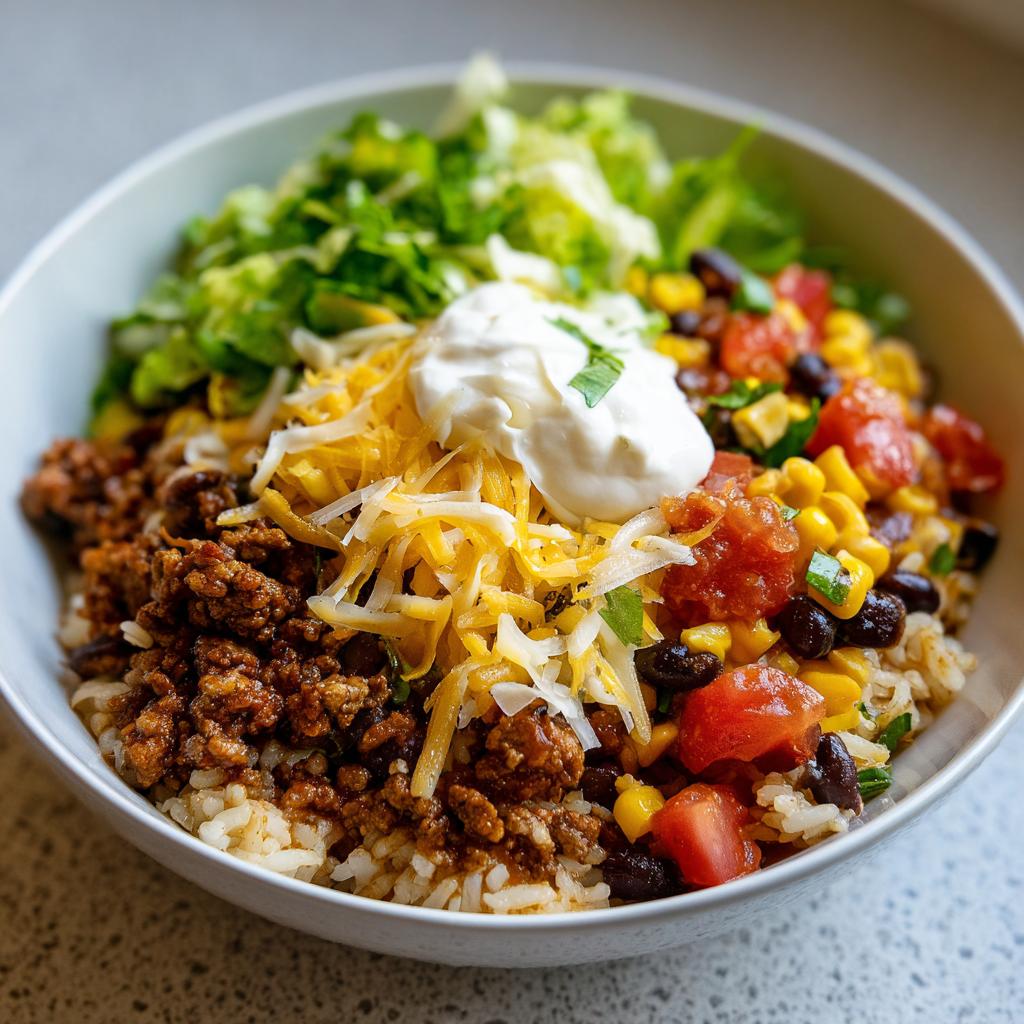 Easy Taco Rice Bowl – Quick and Healthy Dinner Idea - detail 3
