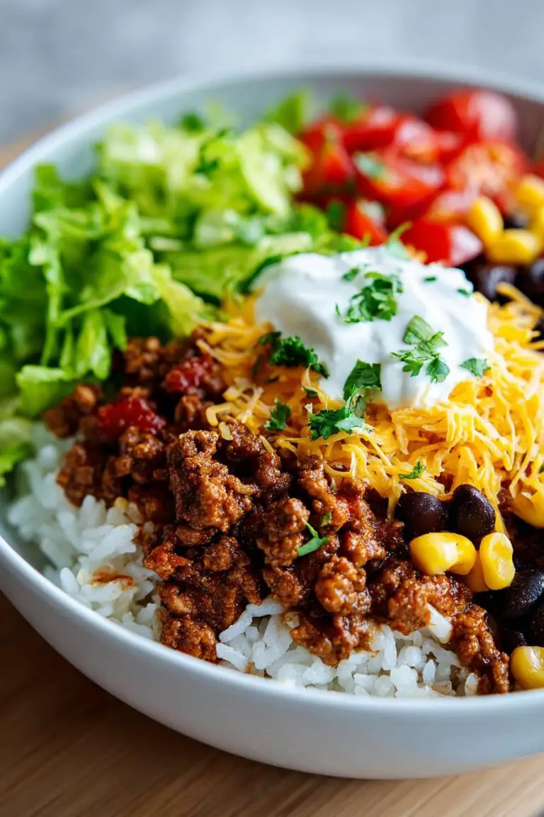 Easy Taco Rice Bowl – Quick and Healthy Dinner Idea