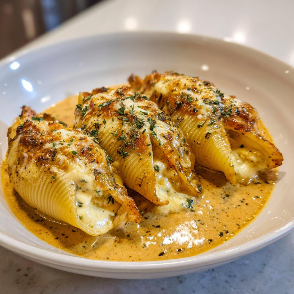 Fall in Love with Pumpkin & Gouda Stuffed Shells in Brown Butter Sage Alfredo Sauce - detail 3