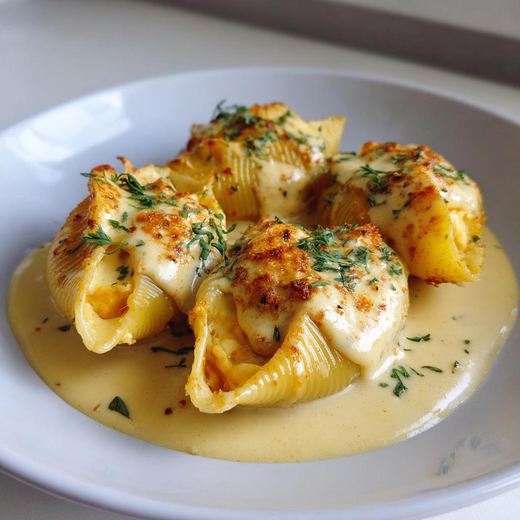 Fall in Love with Pumpkin & Gouda Stuffed Shells in Brown Butter Sage Alfredo Sauce - detail 4