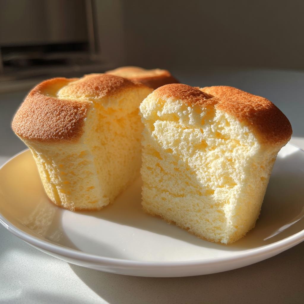 Fluffy Japanese Cotton Cheesecake Cupcakes - detail 4