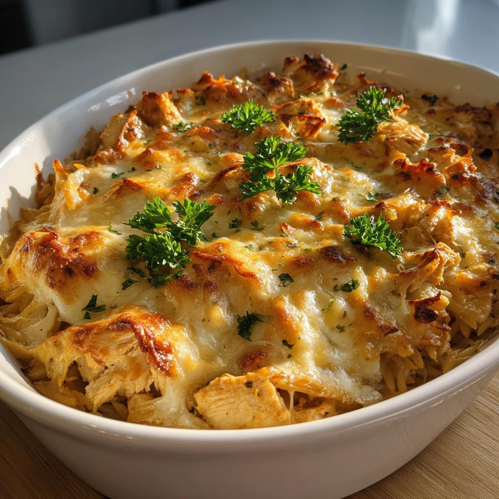 French Onion Chicken Orzo Casserole - detail 1