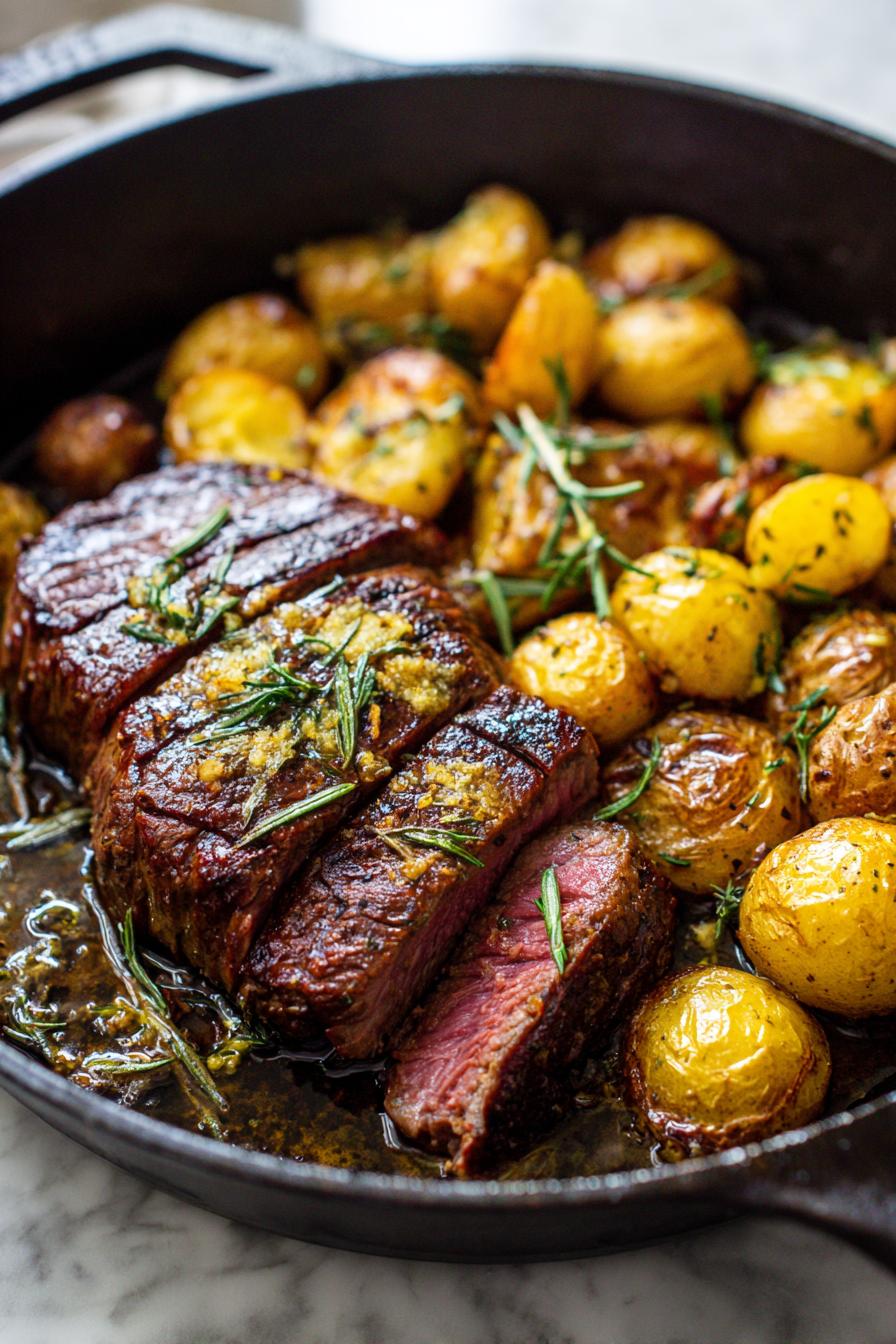 Garlic Butter Steak and Potatoes Skillet – Best Steak Recipe