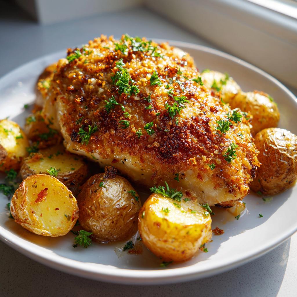Garlic Parmesan Chicken and Potatoes (One-Pan Dinner) - detail 1