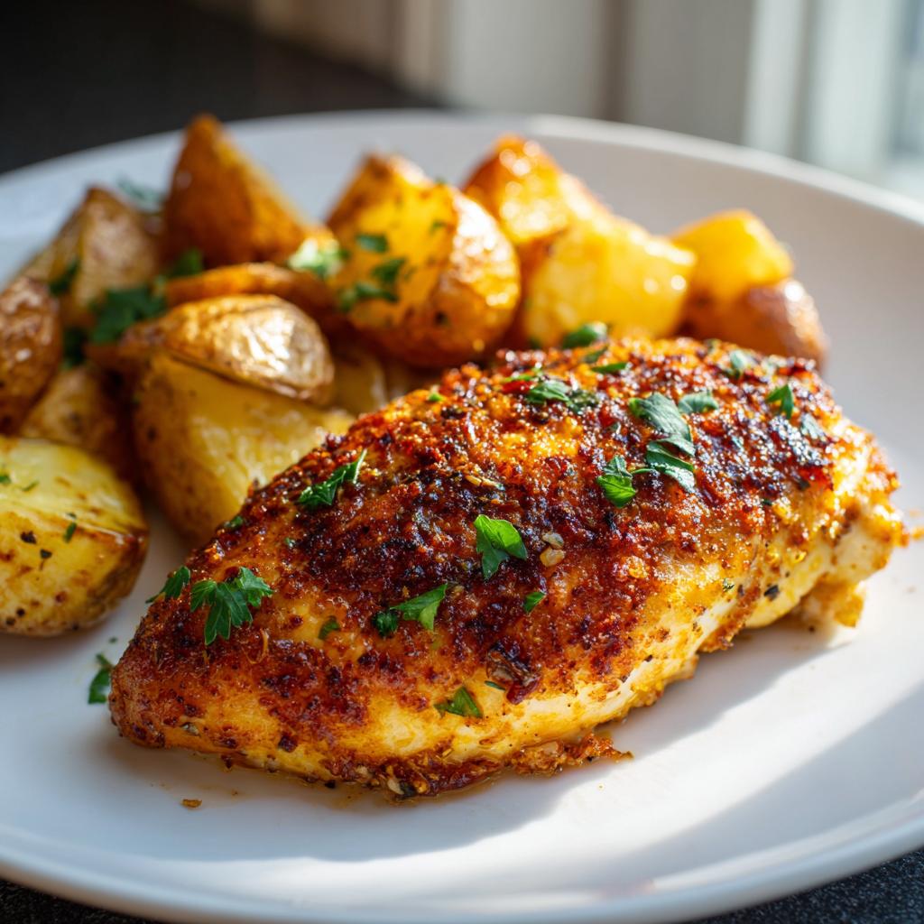Garlic Parmesan Chicken and Potatoes (One-Pan Dinner) - detail 2