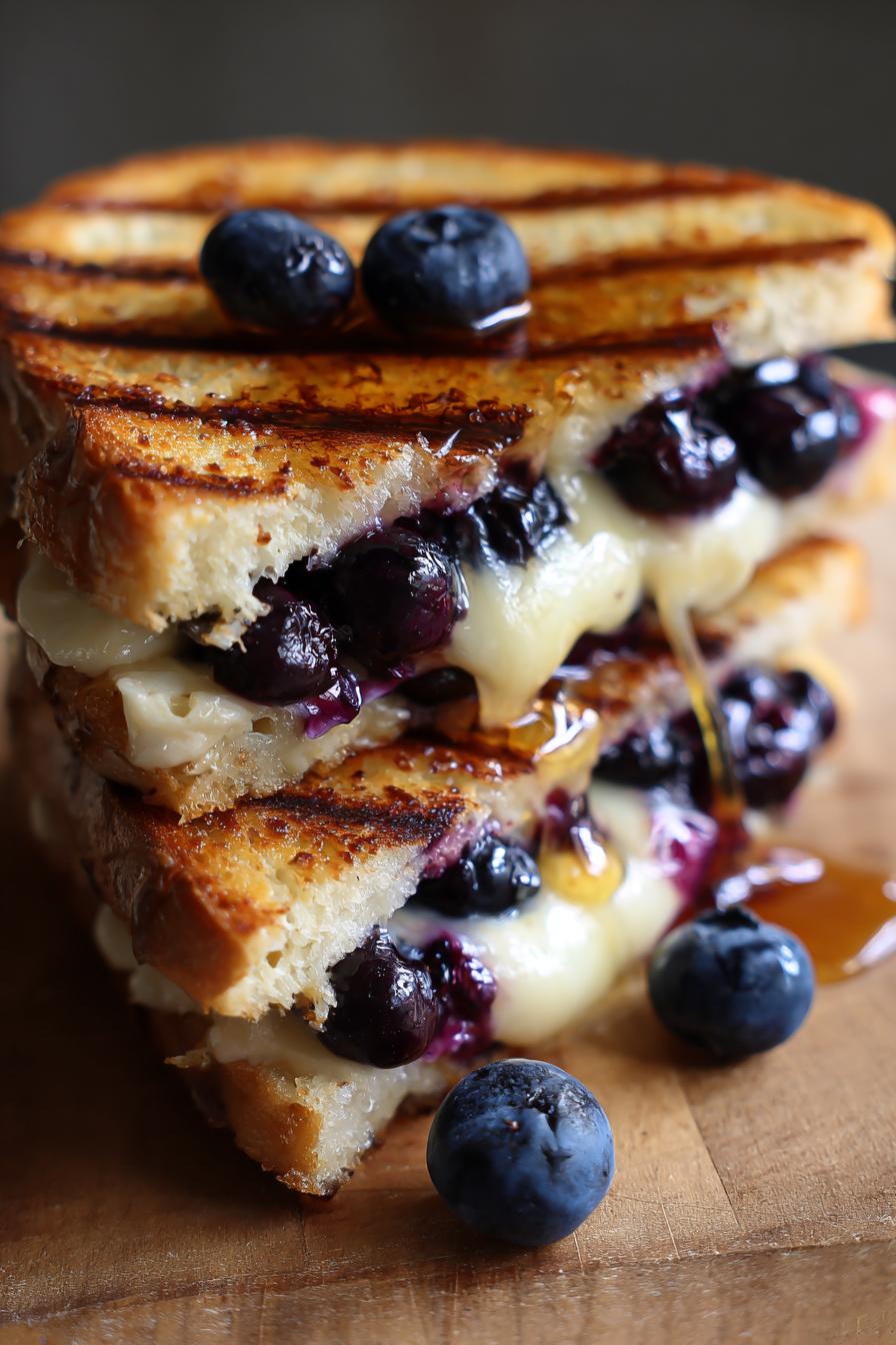 Gourmet Blueberry Grilled Cheese