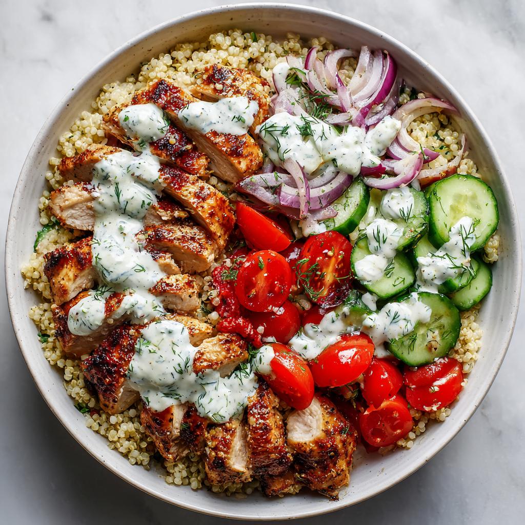 Greek Chicken Bowls - detail 1