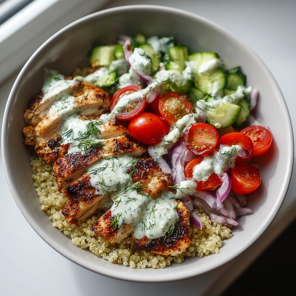 Greek Chicken Bowls - detail 3